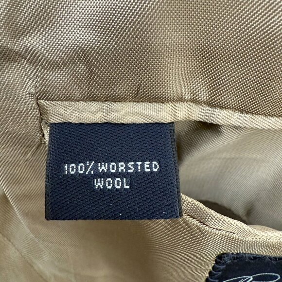 BROOKS BROTHERS Mens Wool Blazer 42R Brown Houndstooth Sport Coat Classic Preppy - Picture 9 of 16